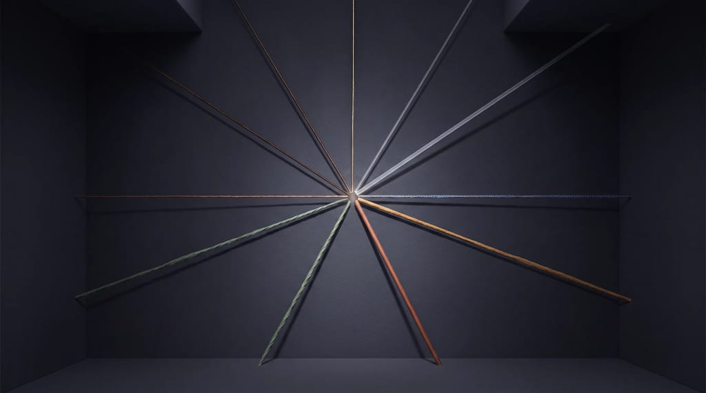 Seven glowing threads branching out from one point, representing seven different ways to start the same story